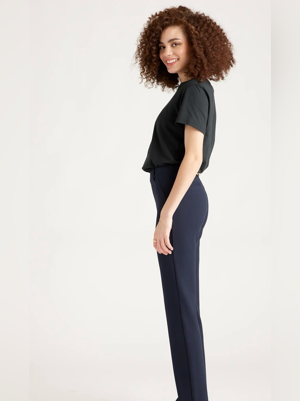 Quince Ultra-Stretch Ponte Straight Leg Pants , sz : medium - Picture 4 of 12